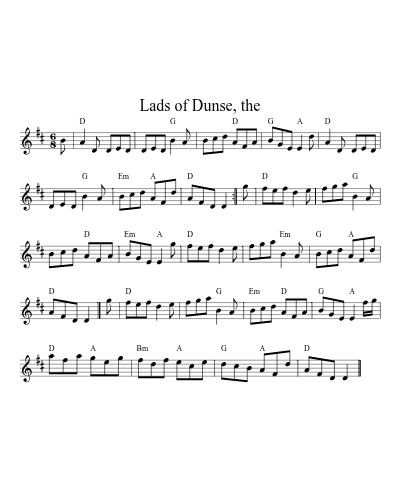 Lads of Dunse, The (Version 2)