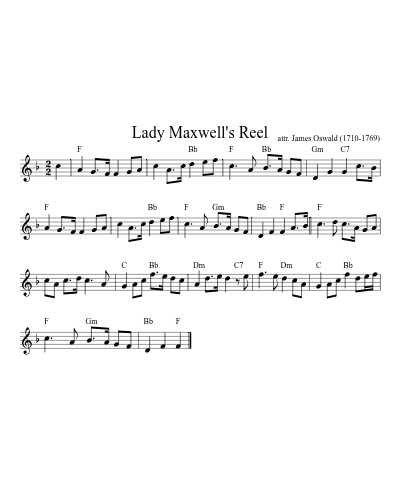 Lady Maxwell's Reel