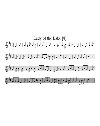 Lady of the Lake [8] sheet music preview