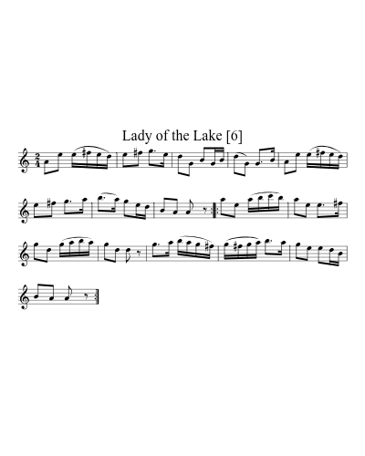 Lady of the Lake [6] sheet music preview