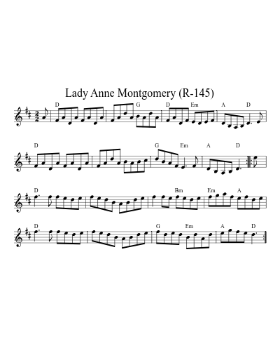 Lady Anne Montgomery (R-145) (Version 2)