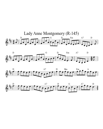 Lady Anne Montgomery (R-145) (Version 3)