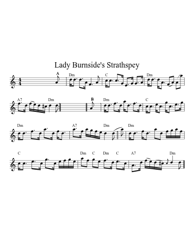 Lady Burnside's Strathspey (Version 2) preview