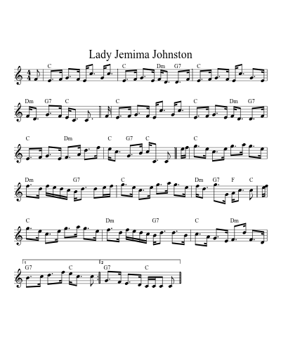 Lady Jemima Johnston (Version 2)