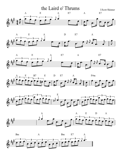 The Laird O' Thrums (Version 2) sheet music preview