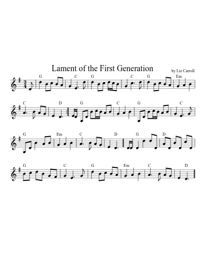 Lament Of The First Generation (Version 2) preview