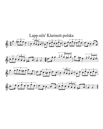 Lapp-nils' Klarinett-polska