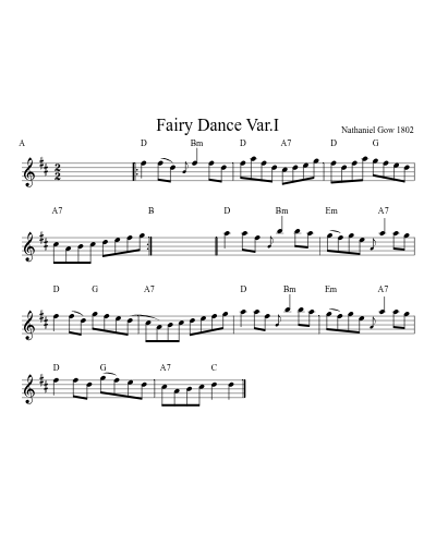 Fairy Dance Var.I sheet music preview