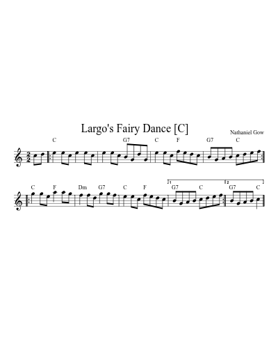 Largo's Fairy Dance    [C]