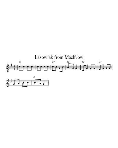 Lasowiak from Mach\'ow