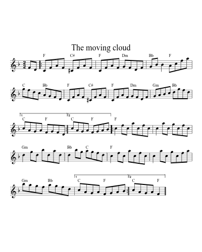 The moving cloud