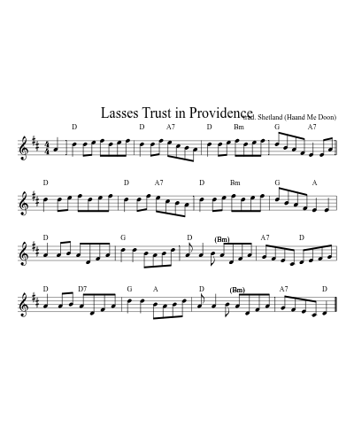 Lasses Trust In Providence (Version 4)
