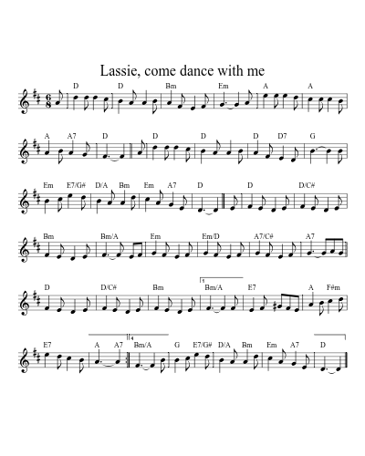 Lassie, come dance with me