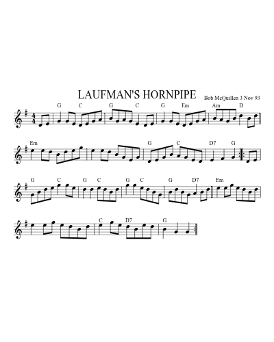 LAUFMAN'S HORNPIPE (Version 2)