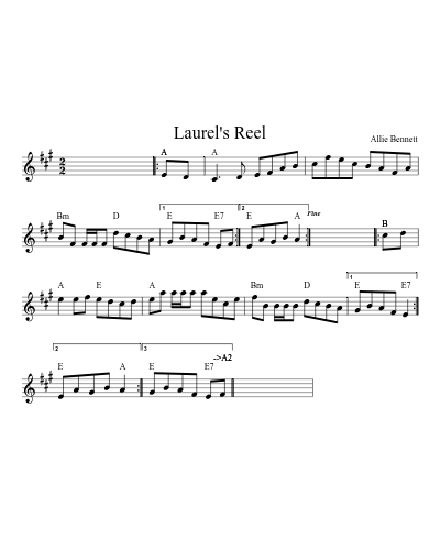 Laurel's reel (Version 3)