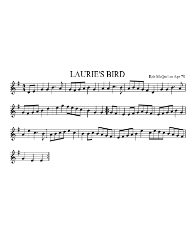 LAURIE'S BIRD (Version 2)