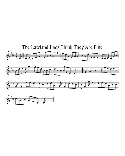 The Lawland Lads Think They Are Fine