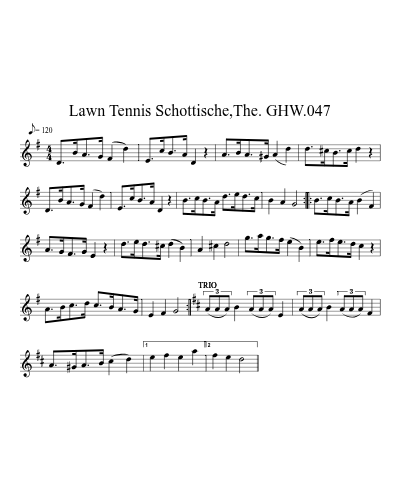 Lawn Tennis Schottische,The. GHW.047 (Version 2)