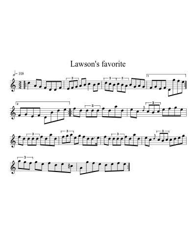 Lawson's Favorite (Version 3)