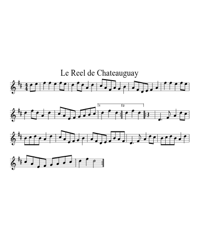 Le Reel de Chateauguay preview