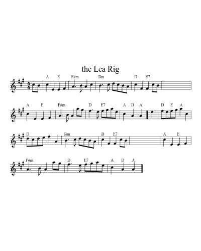 the Lea Rig (Version 3) sheet music preview