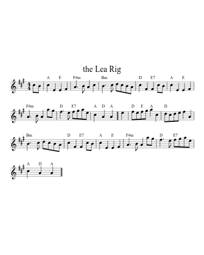 the Lea Rig (Version 4) sheet music preview