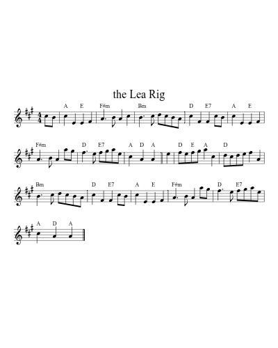 the Lea Rig (Version 5) sheet music preview