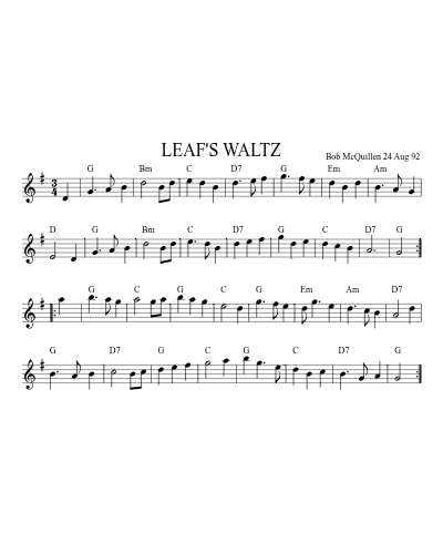 LEAF'S WALTZ (Version 3)