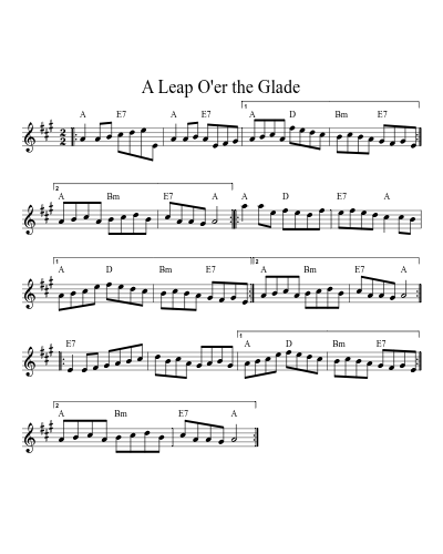 A Leap O'er the Glade (Version 2) preview