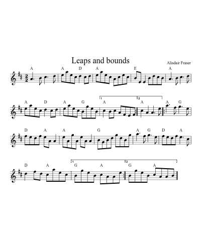 Leaps and bounds (Version 2)