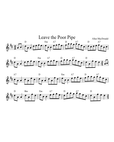 Leave the Poor Pipe