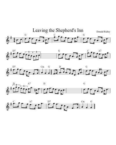 Leaving the Shepherd's Inn (Version 2)