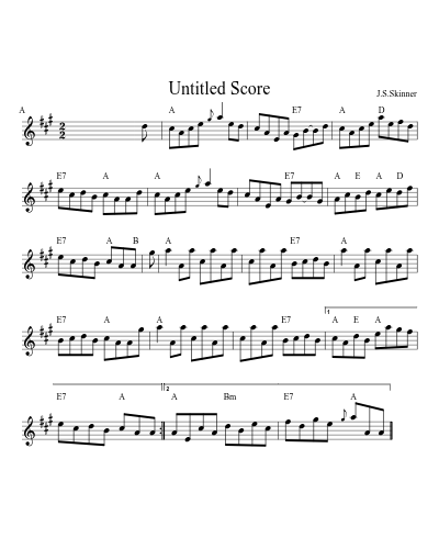 Left Handed Fiddler0 (Version 3) sheet music preview