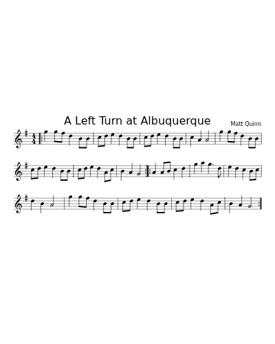 A Left Turn at Albuquerque
