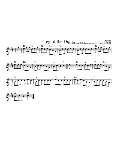 Leg of the Duck (Version 2)