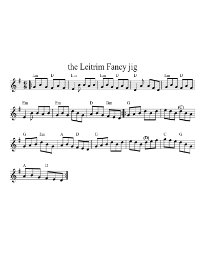 the Leitrim Fancy jig