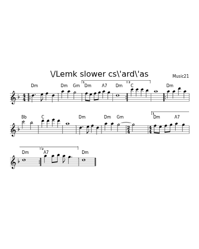 \/Lemk slower cs\'ard\'as