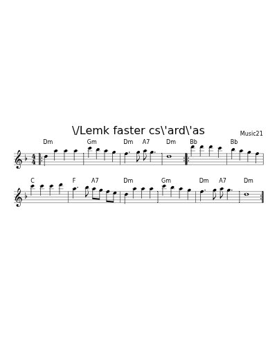 \/Lemk faster cs\'ard\'as