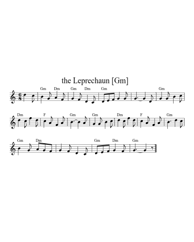 the Leprechaun   [Gm] sheet music preview