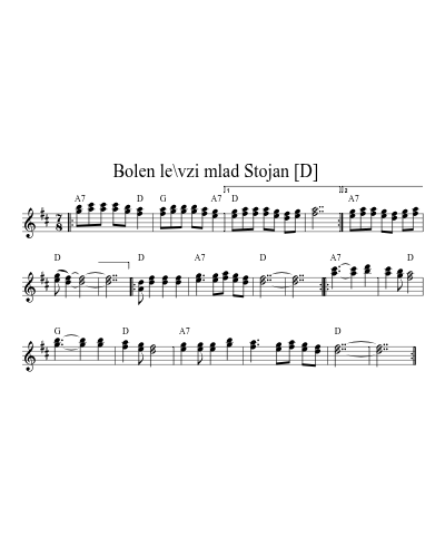 Bolen le\vzi mlad Stojan    [D] (Les Bolenlezimladstojan)
