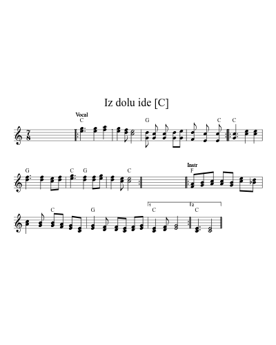 Iz dolu ide  [D] (Les Iz Dolu)