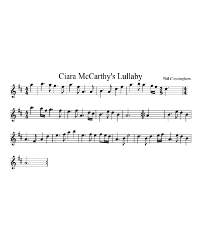 Ciara McCarthy's Lullaby