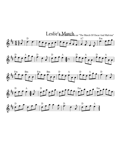 Leslie's march (Version 5)