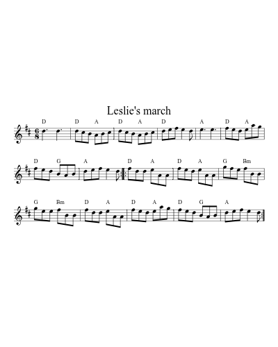 Leslie's march (Version 6)