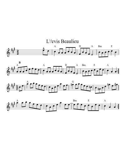 L\'evis Beaulieu (Version 4)