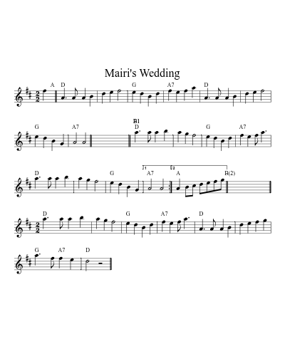 Mairi's Wedding (Version 11)