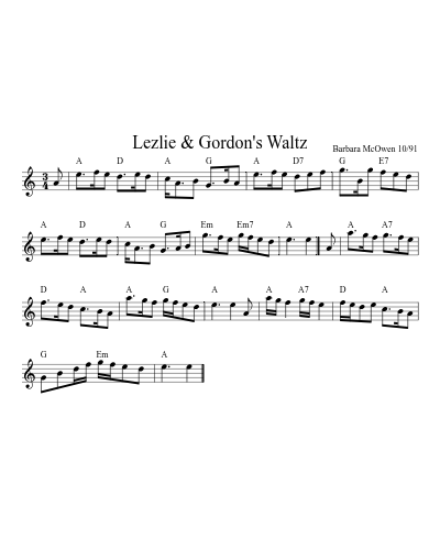 Lezlie & Gordon's Waltz