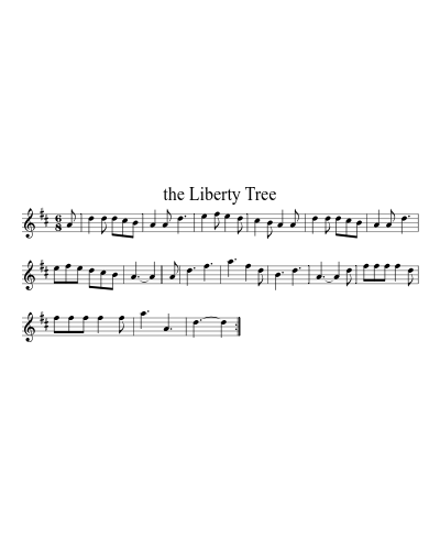 The Liberty Tree (Version 3) sheet music preview