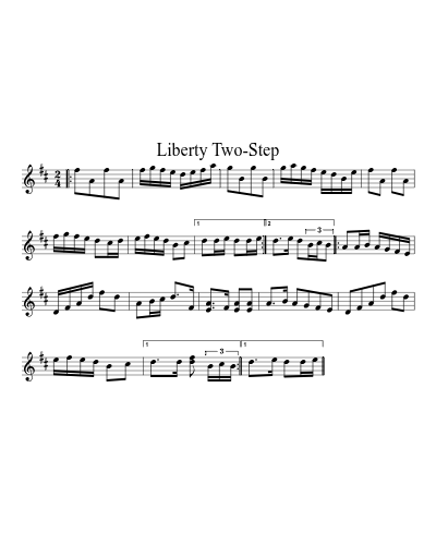 Liberty Two-Step sheet music preview