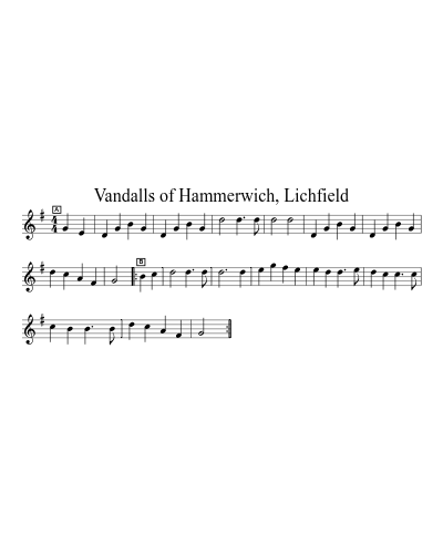 Vandalls of Hammerwich, Lichfield preview
